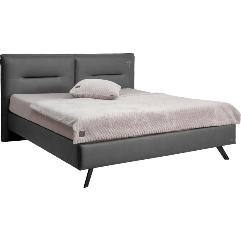 Polsterbett Dunkelgrau 180/200 cm