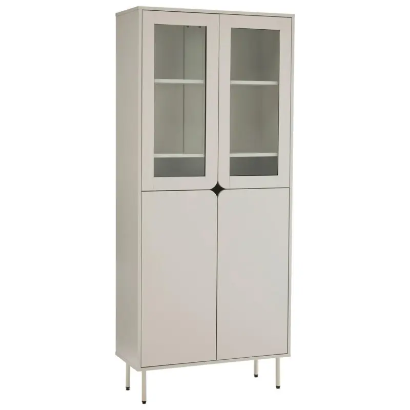 Vitrine in Seidengrau