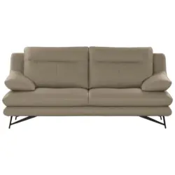 3-Sitzer-Sofa Cezanne in Echtleder Beige