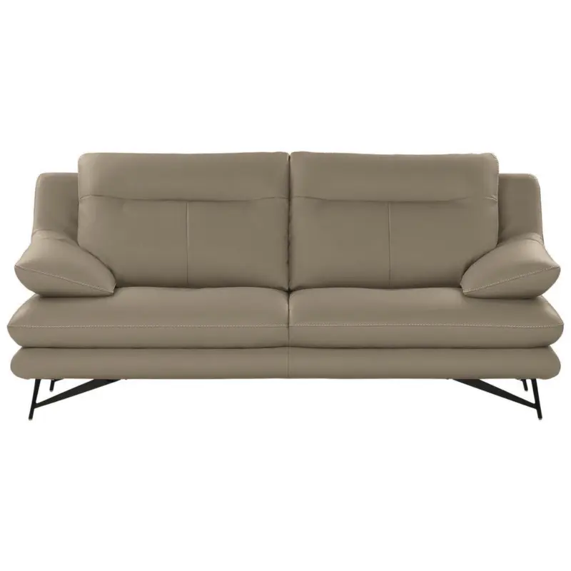 3-Sitzer-Sofa Cezanne in Echtleder Beige