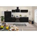 XXXLutz Lauterach - Ihr M&ouml;belhaus bei Bregenz K&uuml;chenblock 310 cm in Schwarz, Wei&szlig;