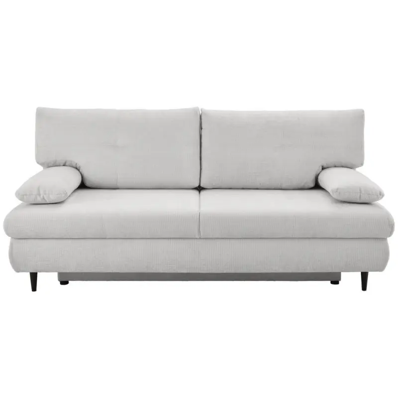 Schlafsofa in Chenille Wei&szlig;
