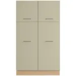 XXXLutz Lauterach - Ihr M&ouml;belhaus bei Bregenz W&auml;scheschrank 120/206,2/58 cm in Eichefarben, Salbeigr&uuml;n