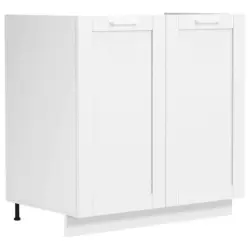 Sp&uuml;lenunterschrank 80/82/46 cm in Wei&szlig;