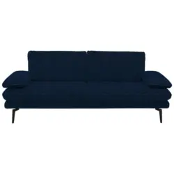 3-Sitzer-Sofa Dieter Knoll in Velours Dunkelblau