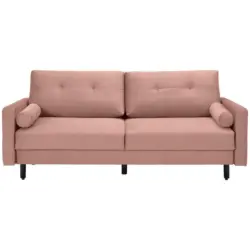 Schlafsofa in Samt Rosa
