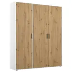 XXXLutz Lauterach - Ihr M&ouml;belhaus bei Bregenz Dreht&uuml;renschrank in Wei&szlig;, Eiche Artisan