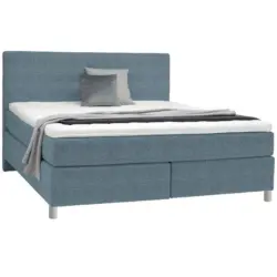 Boxspringbett 200/200 cm in Blau