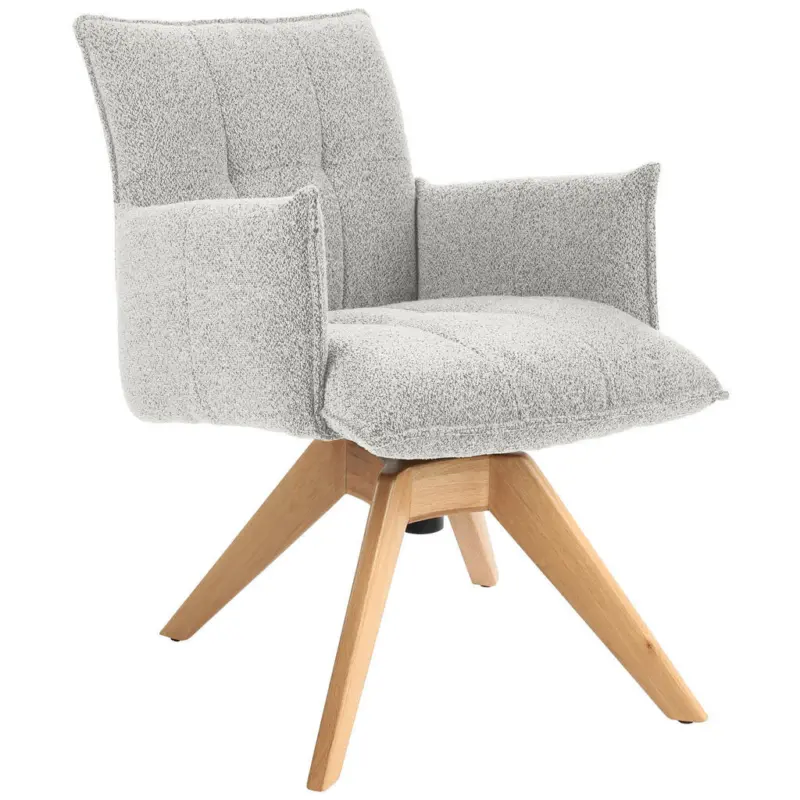 Armlehnstuhl Beinauswahl, Lederauswahl, Stoffauswahl, Sitzfl&auml;che 360&deg; drehbar Webstoff