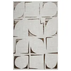 Flachwebeteppich 120/170 cm Nelle Creme, Beige, Bronzefarben