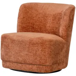 Sessel in Samt Dunkelorange