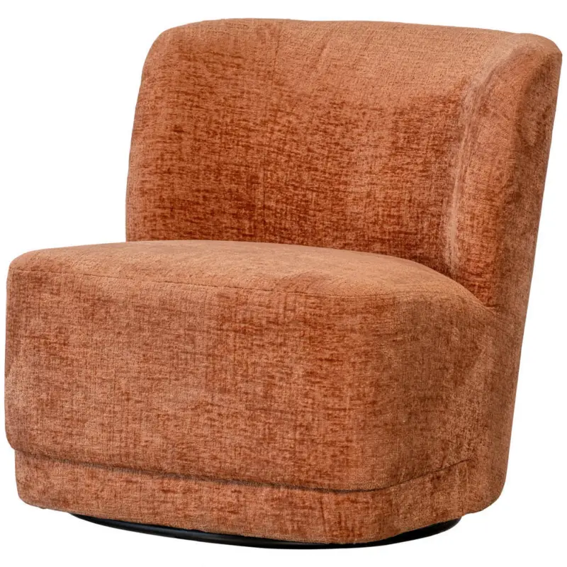 Sessel in Samt Dunkelorange