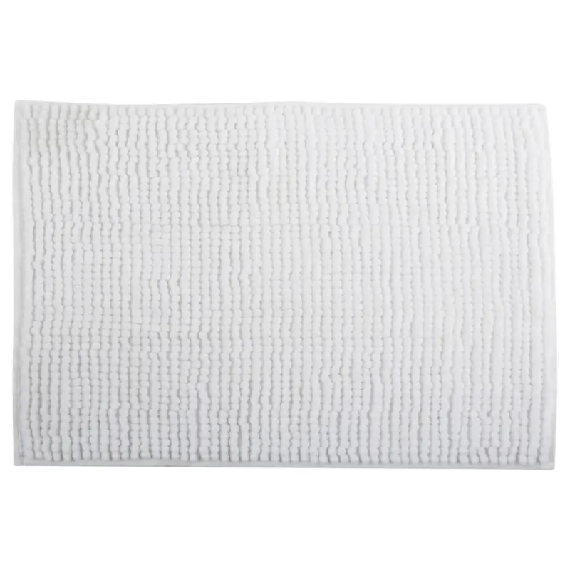 Badteppich Wei&szlig; 80/50 cm