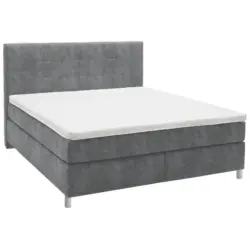 Boxspringbett 200/200 cm in Grau