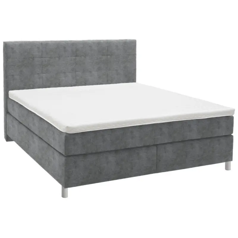 Boxspringbett 200/200 cm in Grau