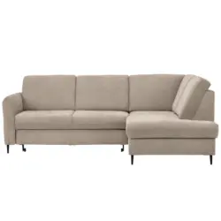 Ecksofa in Chenille Beige