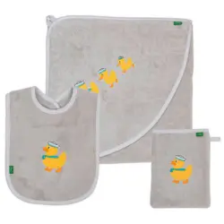 Frottierset Ente Grau