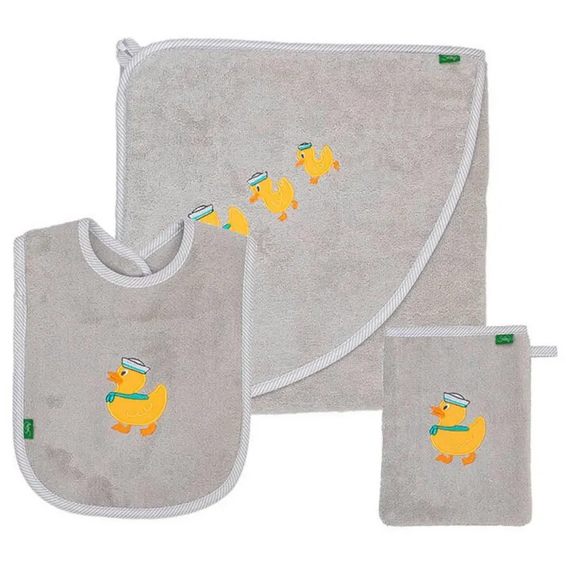 Frottierset Ente Grau