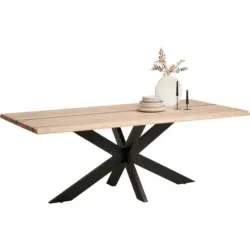 Esstisch in Holz, Metall 200/100/75 cm