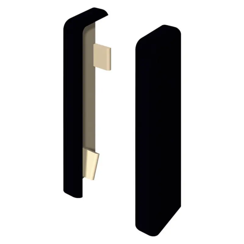 Sockelleitenendst&uuml;ck Schwarz Schwarz