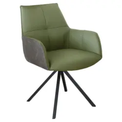 Armlehnstuhl Typenauswahl, Sitzfl&auml;che 180&deg; drehbar, automatische R&uuml;ckholfunktion Echtleder