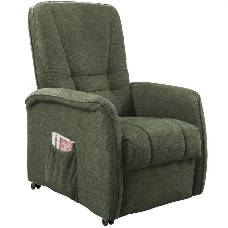 Fernsehsessel in Struktur Dunkelgr&uuml;n