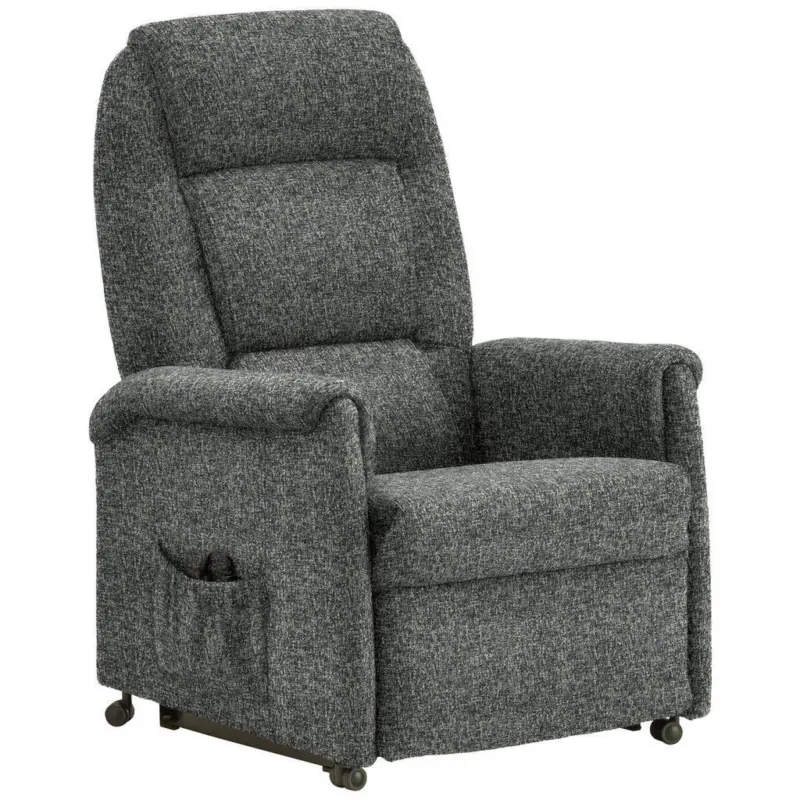 Fernsehsessel in Flachgewebe Blaugrau