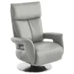 XXXLutz Lauterach - Ihr M&ouml;belhaus bei Bregenz Relaxsessel in Leder Silberfarben