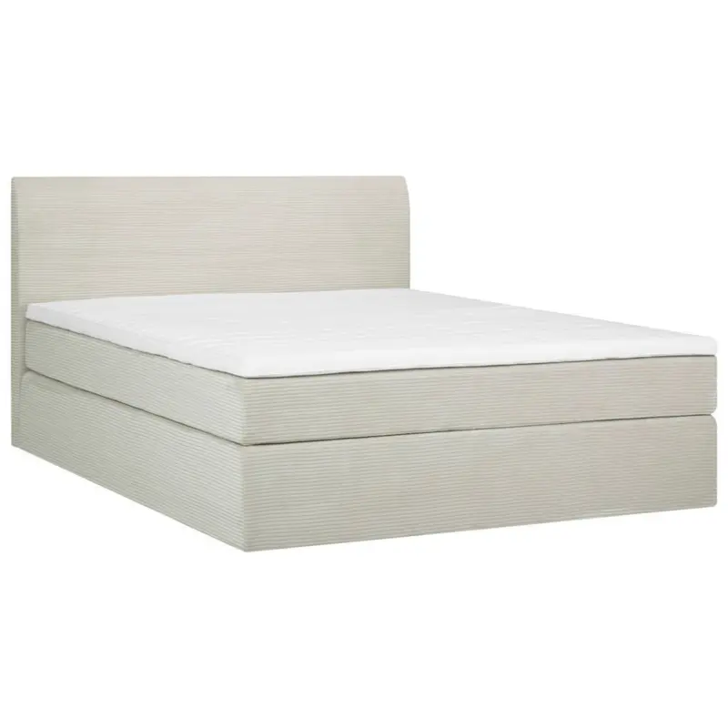 Boxspringbett 140/200 cm in Hellgrau