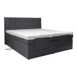 Boxspringbett 160/200 cm in Grau