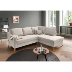 Ecksofa Valentina in Cord Beige