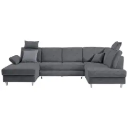 Wohnlandschaft in Struktur Anthrazit