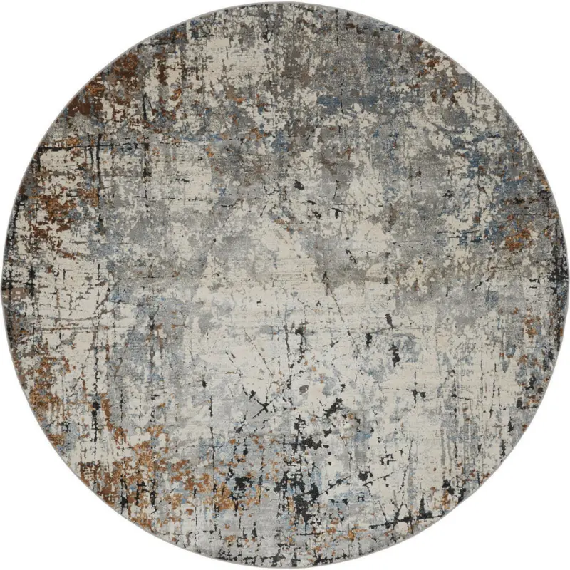 Webteppich 200 cm Poseidon Grau, Multicolor