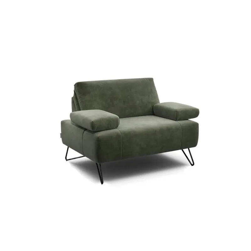 Sessel in Samt Waldgr&uuml;n