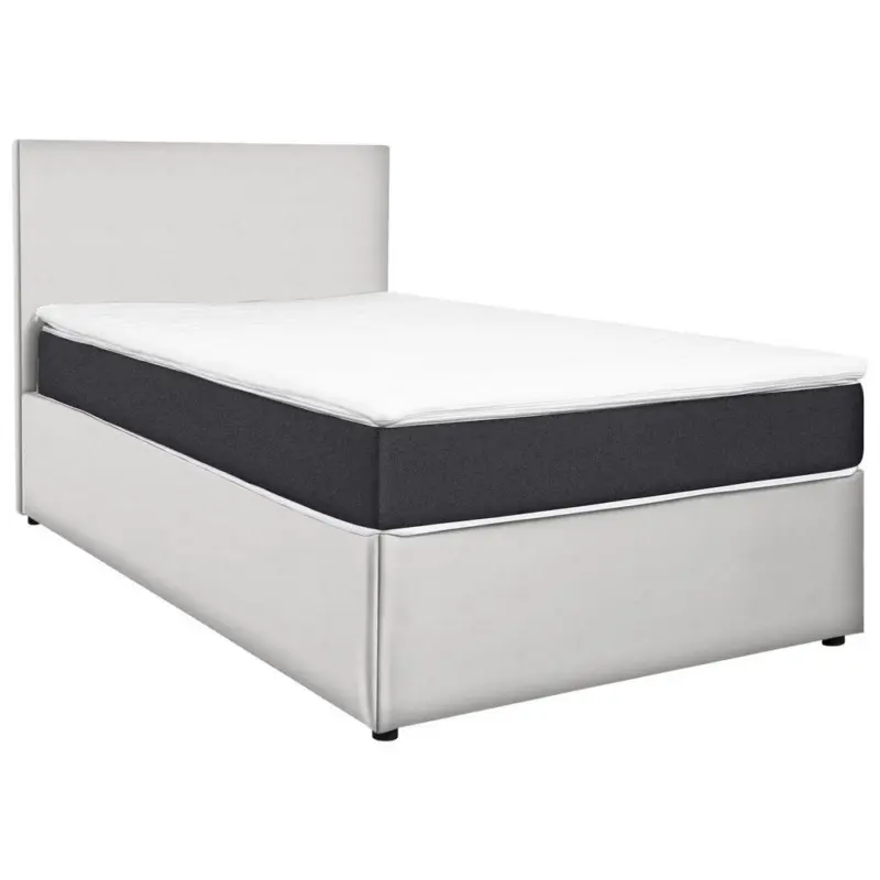 Boxbett 160/200 cm in Anthrazit, Wei&szlig;