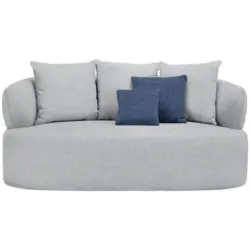 2-Sitzer-Sofa in Flachgewebe Grau
