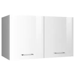 K&uuml;chenoberschrank 100/57/34 cm in Wei&szlig; Hochglanz