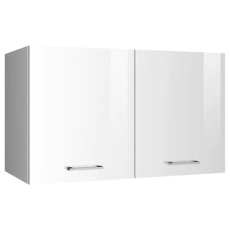 K&uuml;chenoberschrank 100/57/34 cm in Wei&szlig; Hochglanz