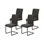 XXXLutz Lauterach - Ihr M&ouml;belhaus bei Bregenz Schwingstuhl-Set 4 St&uuml;ck ergonomische R&uuml;ckenlehne Flachgewebe