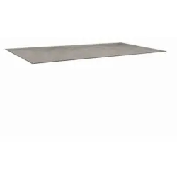 Gartentischplatte Kunststoff Hellgrau