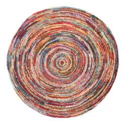 Webteppich 160 cm Sixteen round Multicolor