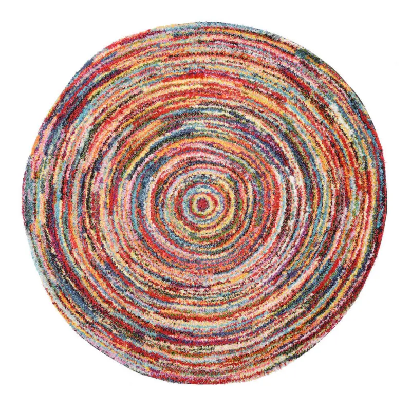 Webteppich 160 cm Sixteen round Multicolor