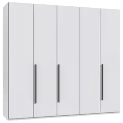 Dreht&uuml;renschrank in Graphitfarben, Wei&szlig;