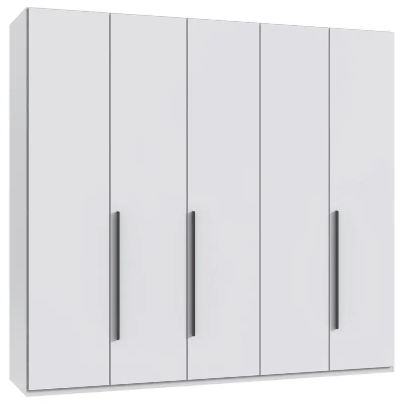 Dreht&uuml;renschrank in Graphitfarben, Wei&szlig;