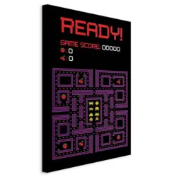 Leinwandbild Abstraktes, Text 40/60/1.2 cm