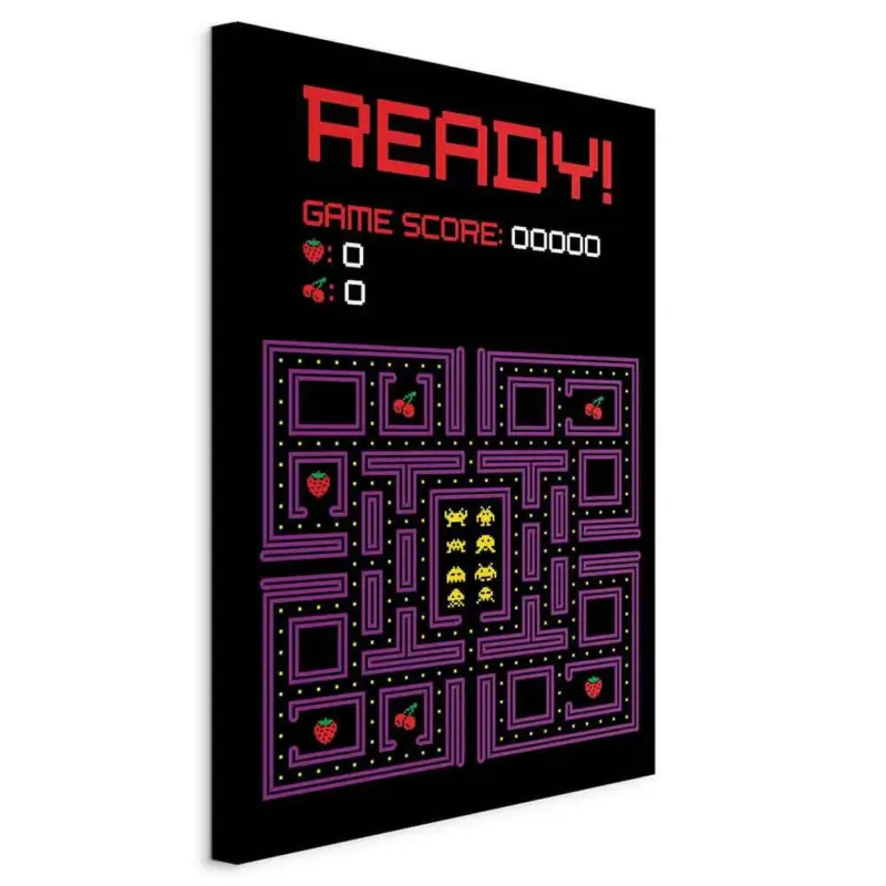 Leinwandbild Abstraktes, Text 40/60/1.2 cm