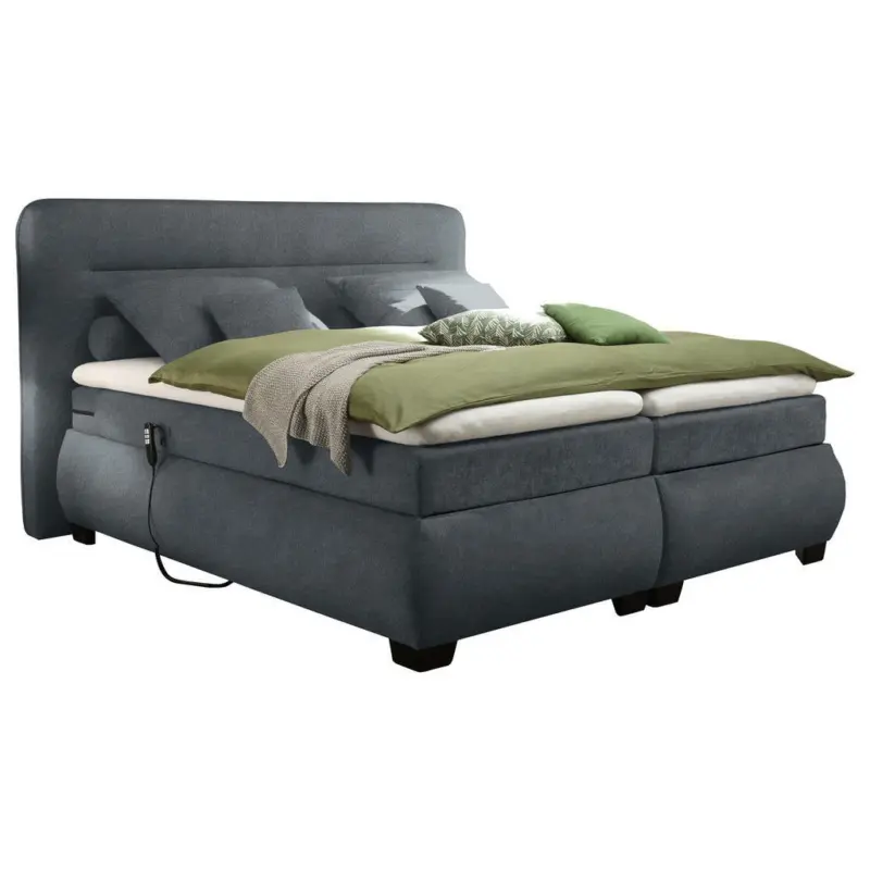 Boxspringbett 180/200 cm in Anthrazit