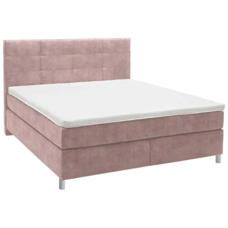 Boxspringbett 160/200 cm in Altrosa