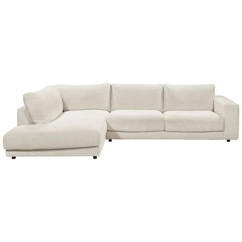 Ecksofa in Cord Creme 224/325 cm