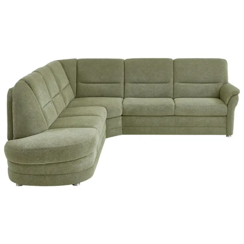 Ecksofa in Makramee Gr&uuml;n